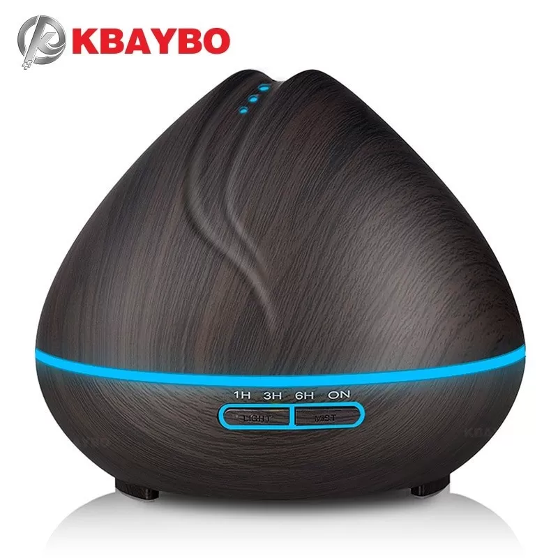 400ml Aroma Essential Oil Diffuser Ultrasonic Air Humidifier with Wood –  Introvert Palace