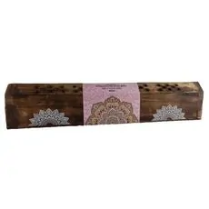 Wooden Incense Box with 10 Incense Sticks