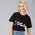 6-Pack Slashare 100% Cotton T-Shirts For Women With Different Designs, Black/ White
