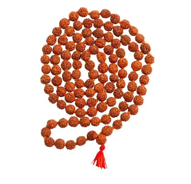 Rudraksha Prayer Mala with 12 mm and 5 faced beads