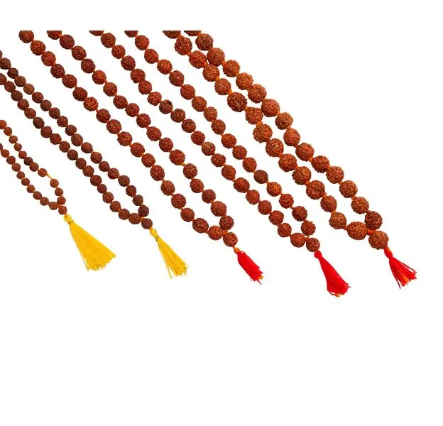 Rudraksha Prayer Mala with 4 mm and 5 faced beads