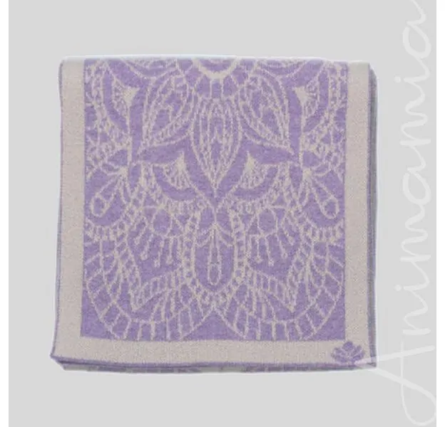 Luxury Cashmere Scarf with Mandala Harmony design. 100% Made in Italy. Soft, warm and elegant