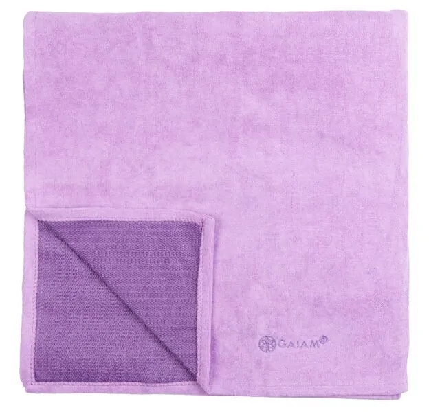 Gaiam Yoga Grippy Yoga Mat Towel - Sparkling Grape