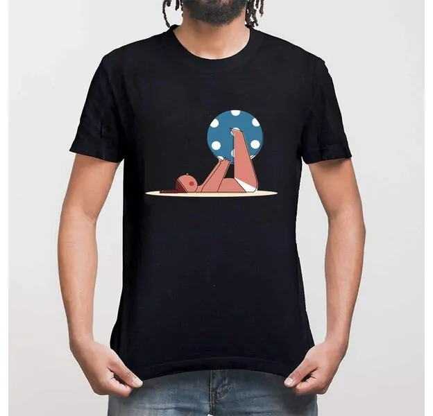 6-Pack Slashare 100% Cotton Men's T-Shirts With Different Designs, Black/ White