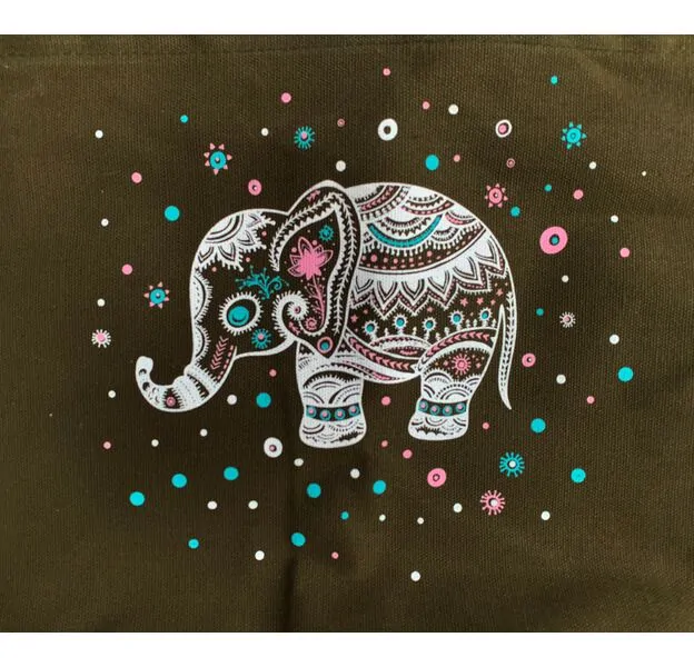 Indian Lotus Elephant Yoga Bag
